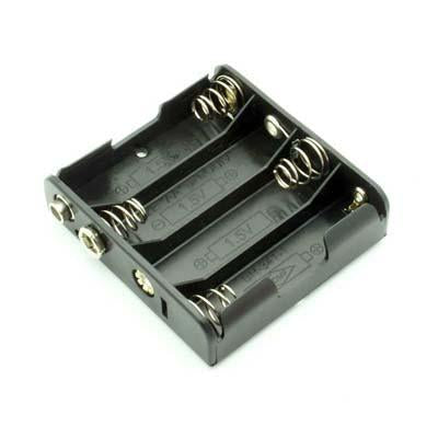 AA Plastic 4 Battery Holder with snaps Online now