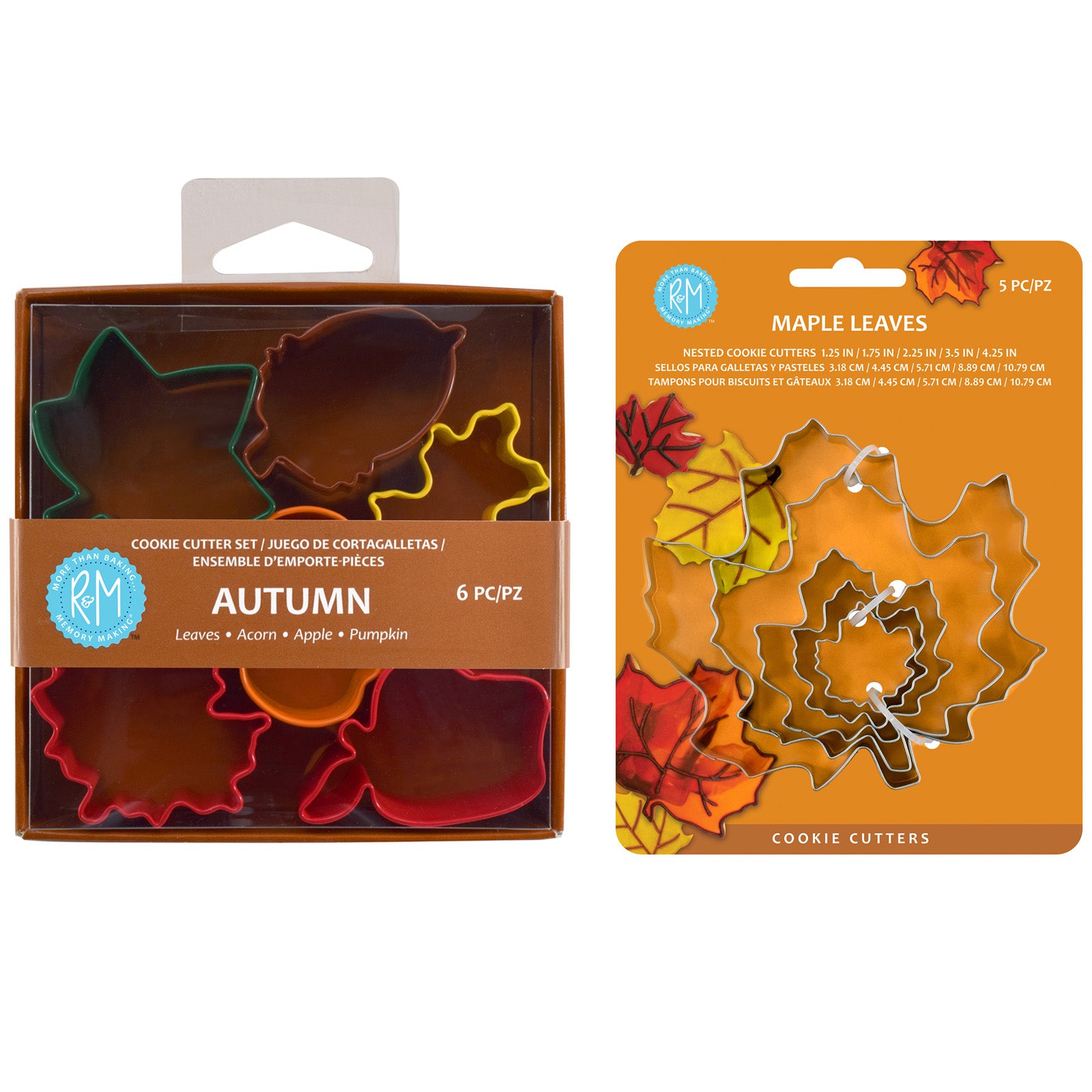 R&M International Assorted Fall Leaves Cookie Cutter Set, 11 Piece Hot on Sale