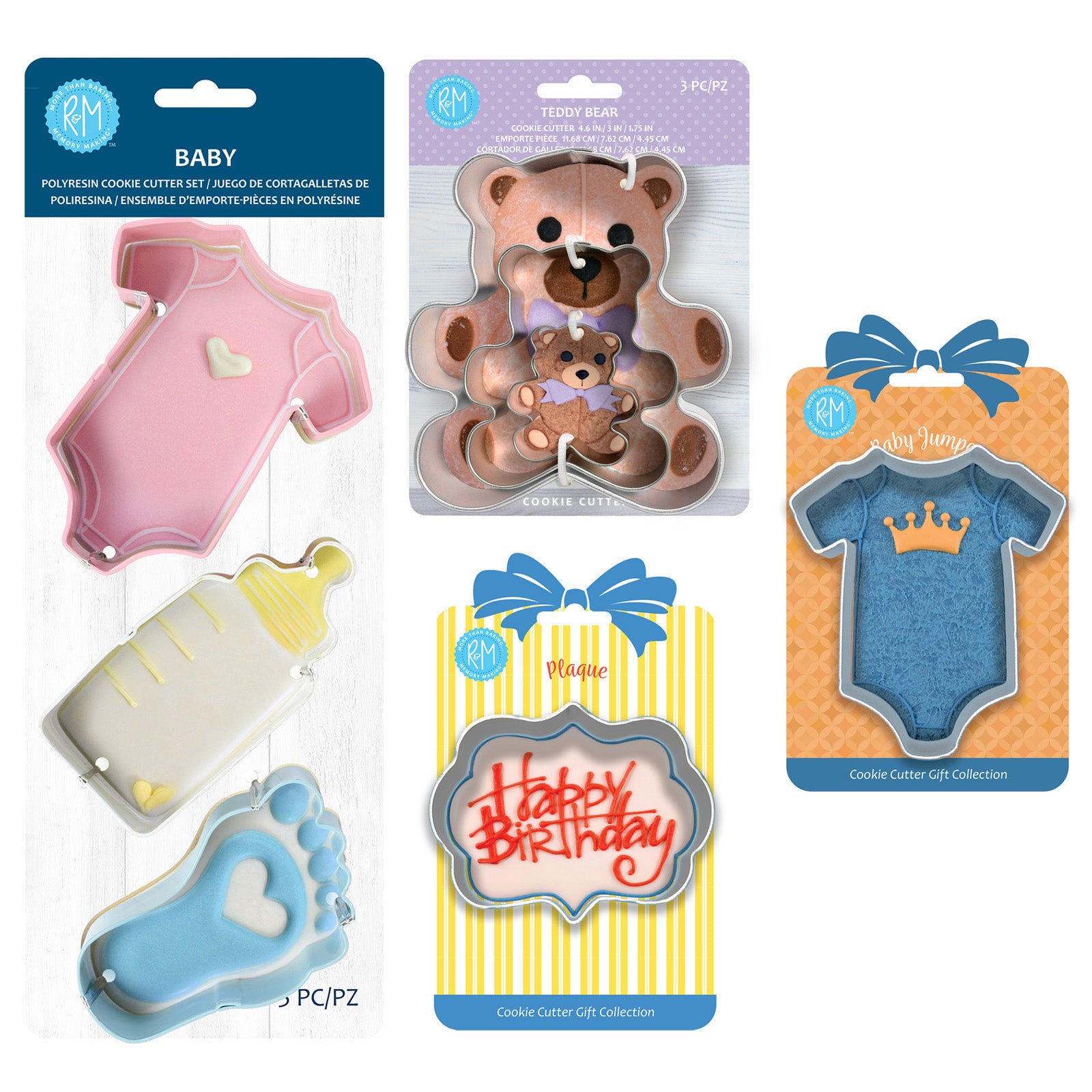 R&M International Baby Cookie Cutters, Set of 8 Online Sale