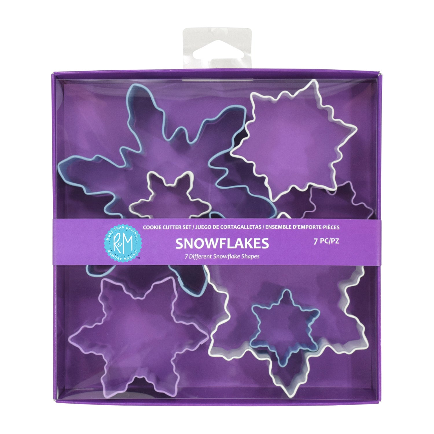 R&M International Color Snowflake 7 Piece Cookie Cutter Set Sale