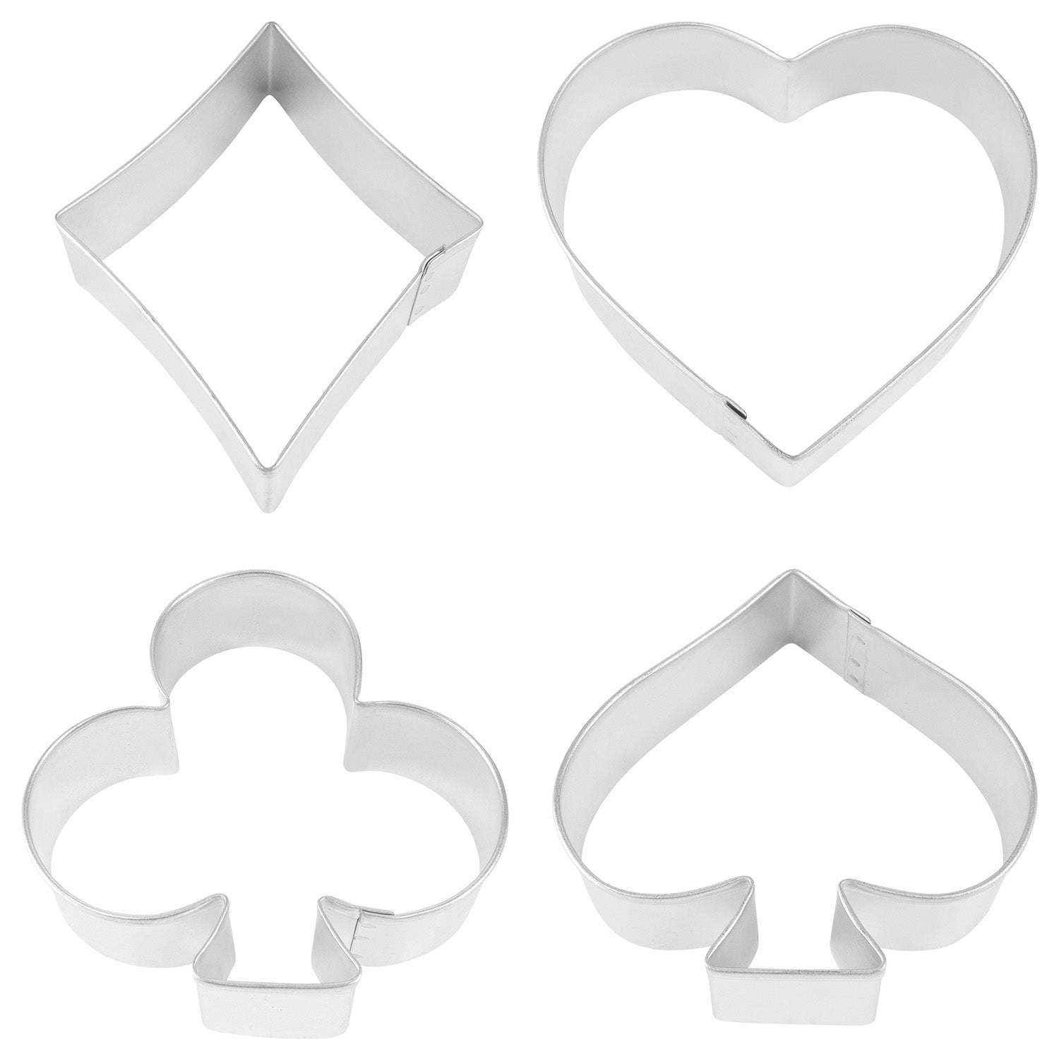 R&M International Casino Playing Card Theme 4 Piece Cookie Cutter Set Sale