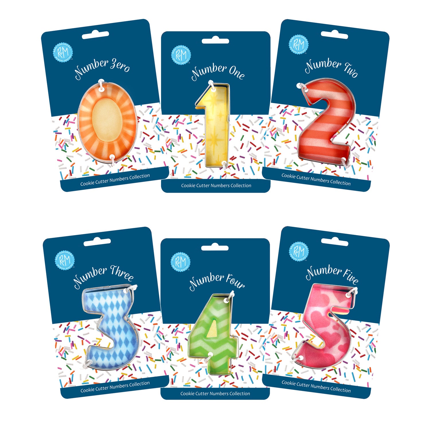 R&M International Milestone Cookie Cutters, Set of 6 Supply