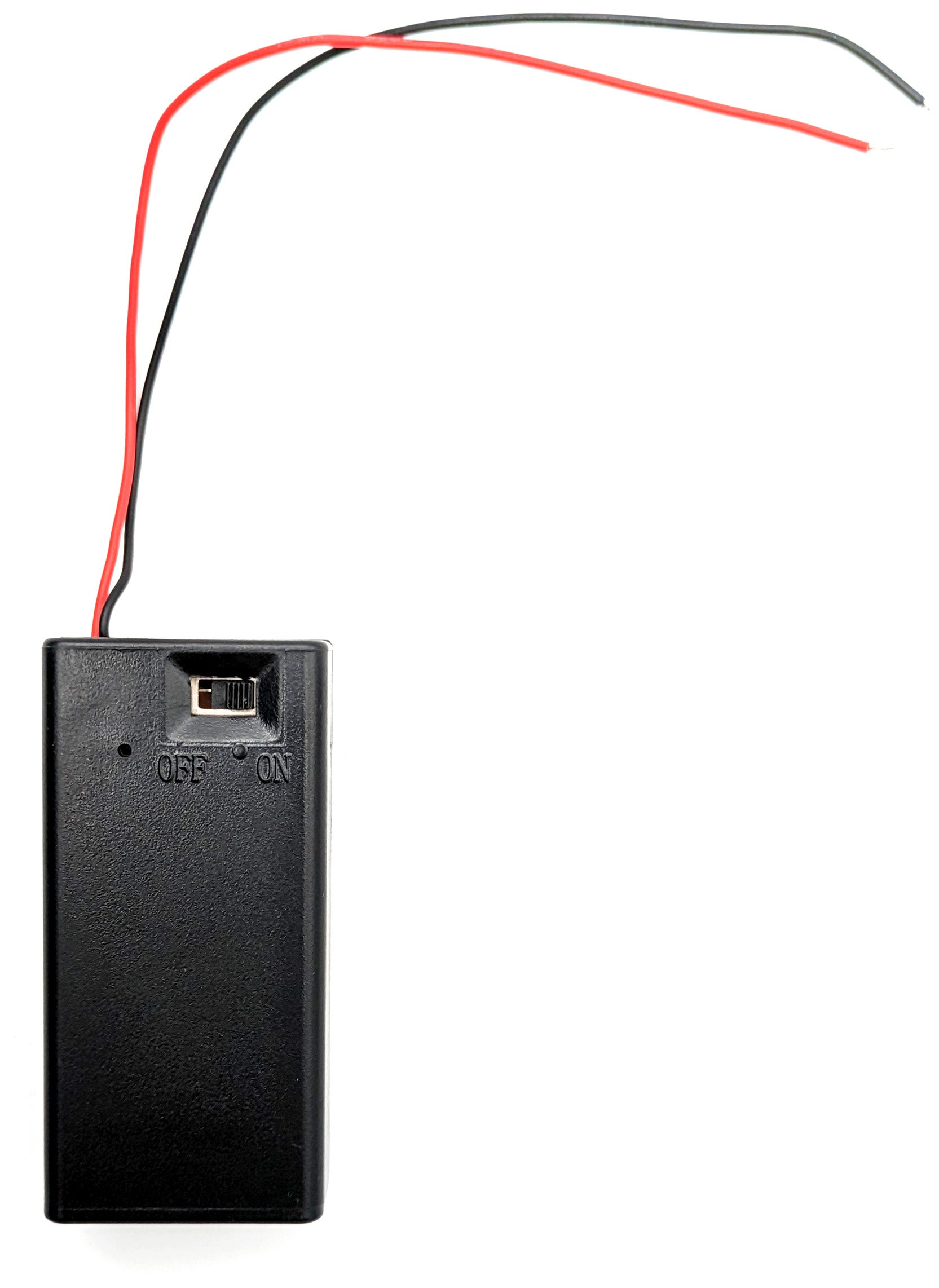 9V Battery Holder with Cover, ON/OFF Switch, Red & Black Wire Leads on Sale