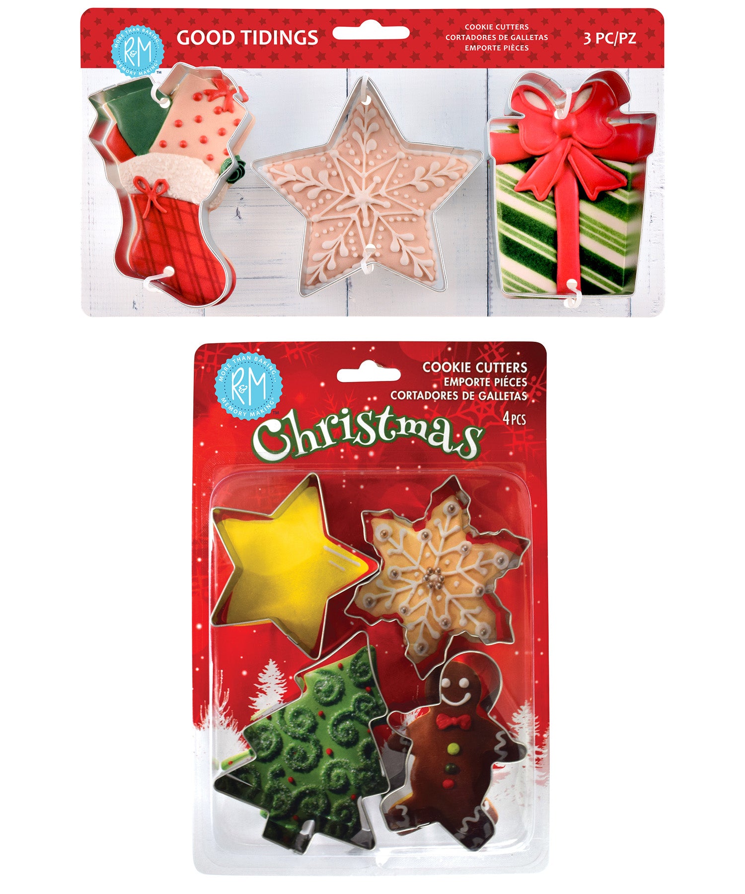 R&M International 7 Piece Christmas & Good Tidings Cookie Cutter Set Online now