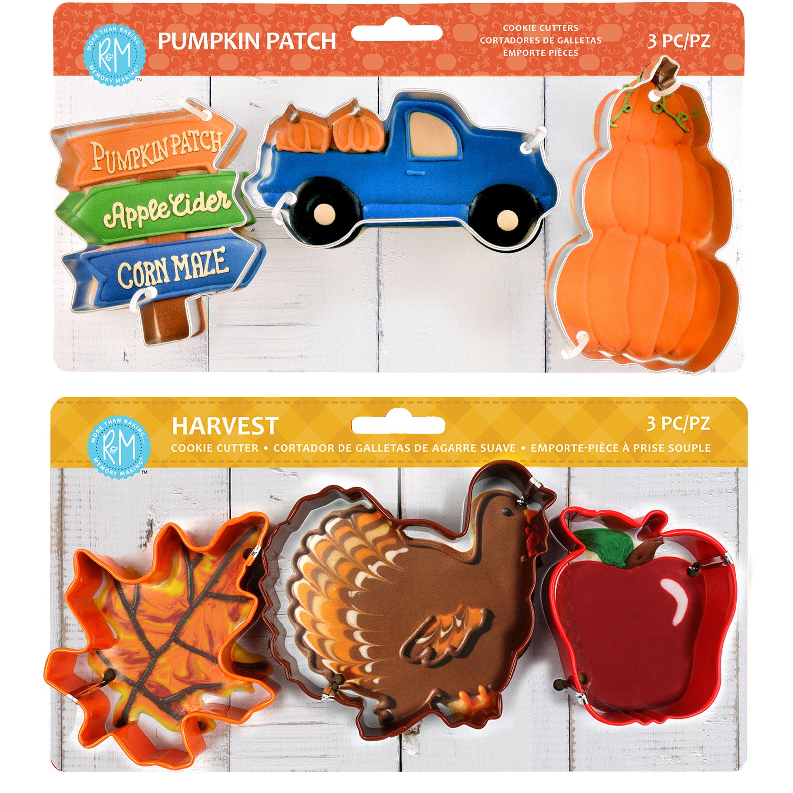 R&M International Fall and Thanksgiving Cookie Cutter Set, 6 Piece Online now