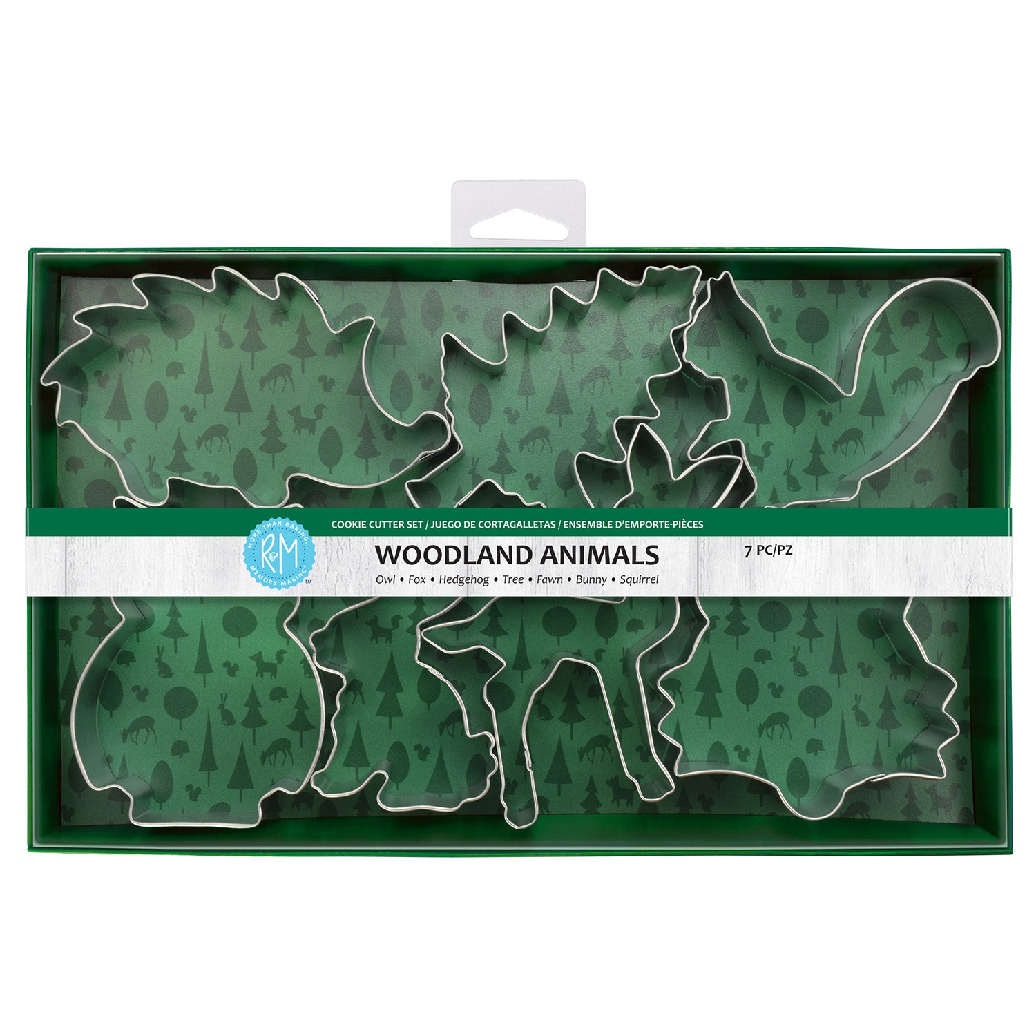 R&M International 7 Piece Woodland Animals Cookie Cutter Set Fashion