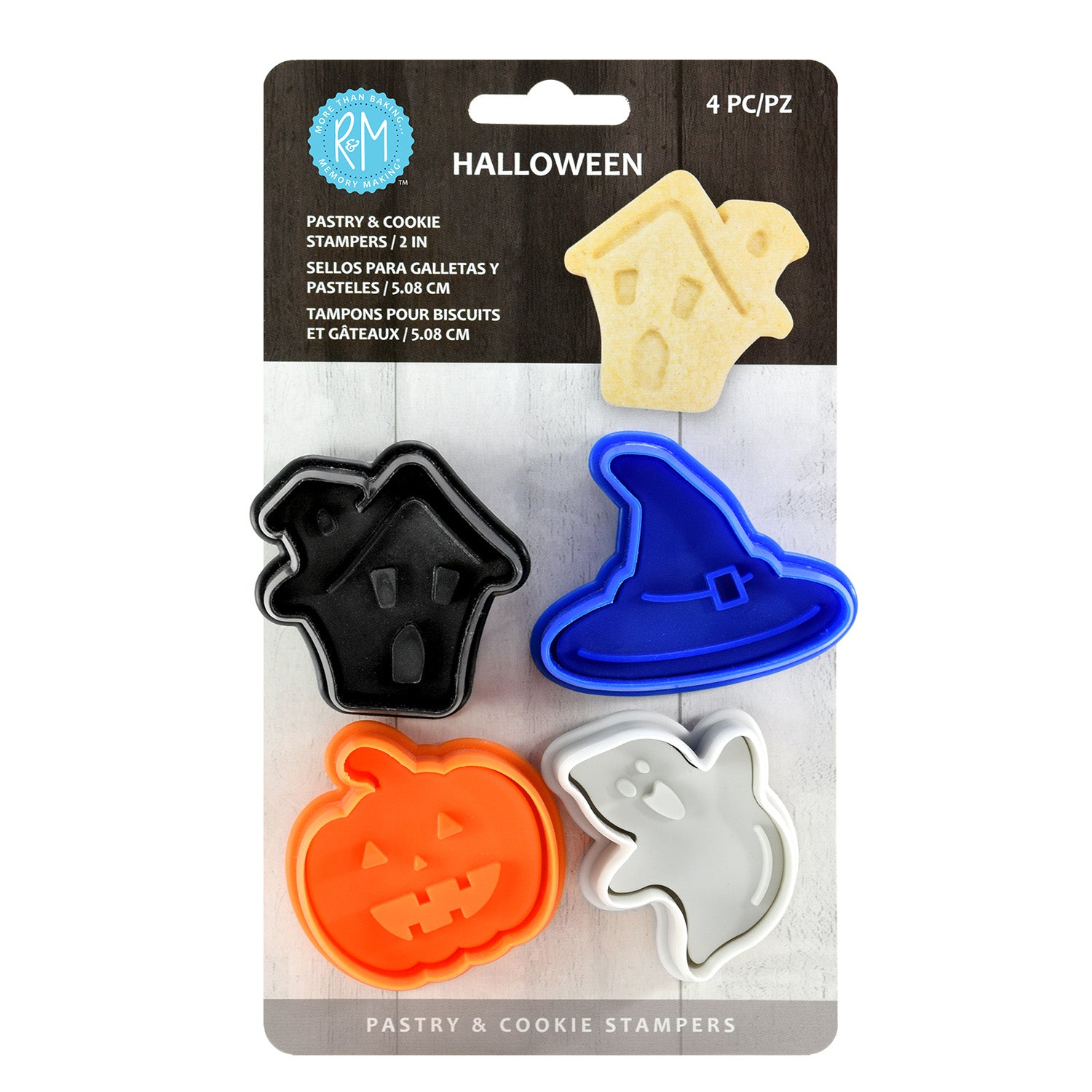 R&M International 4 Piece Halloween Cookie Stamper Set, 2.75-Inch on Sale