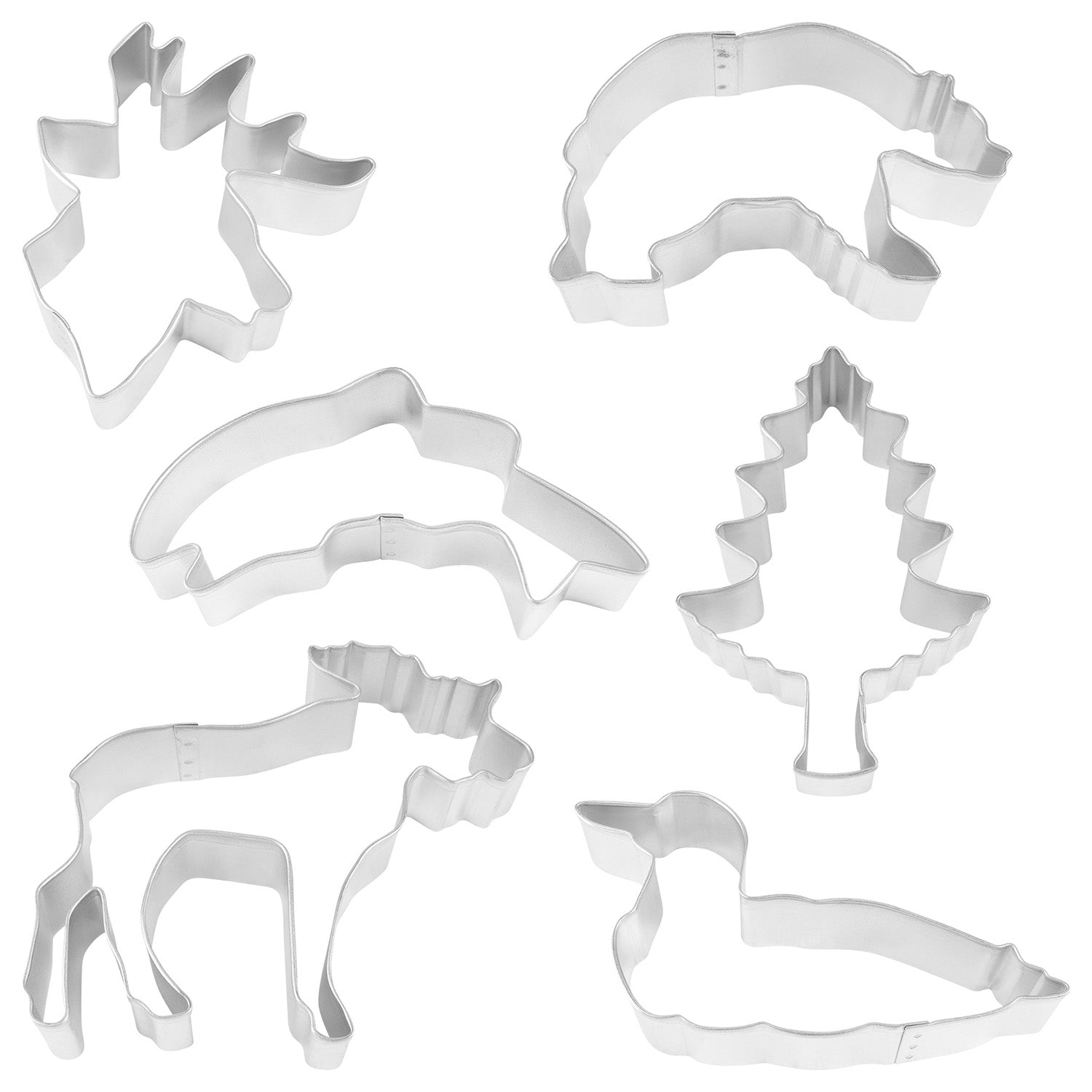 R&M International Northwoods Theme 6 Piece Cookie Cutter Set Fashion