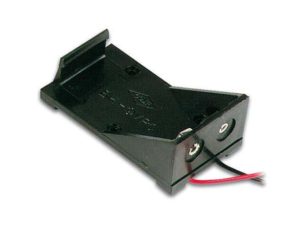 9V Battery Holder Plastic Case with Leads on Sale