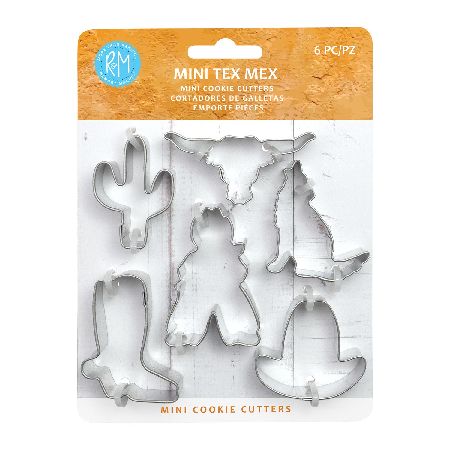R&M International 6 Piece Mini Tex Mex Cookie Cutter Set Online Hot Sale