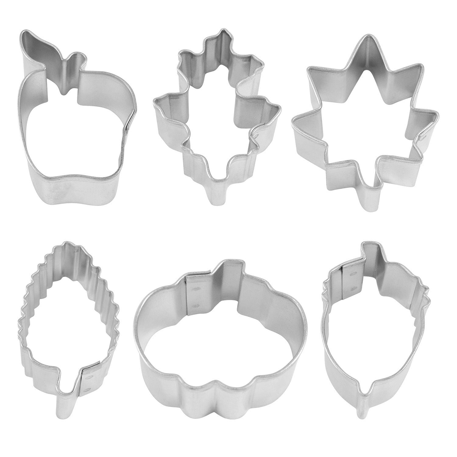 R&M International 6 Piece Mini Leaf Cookie Cutter Set Online now