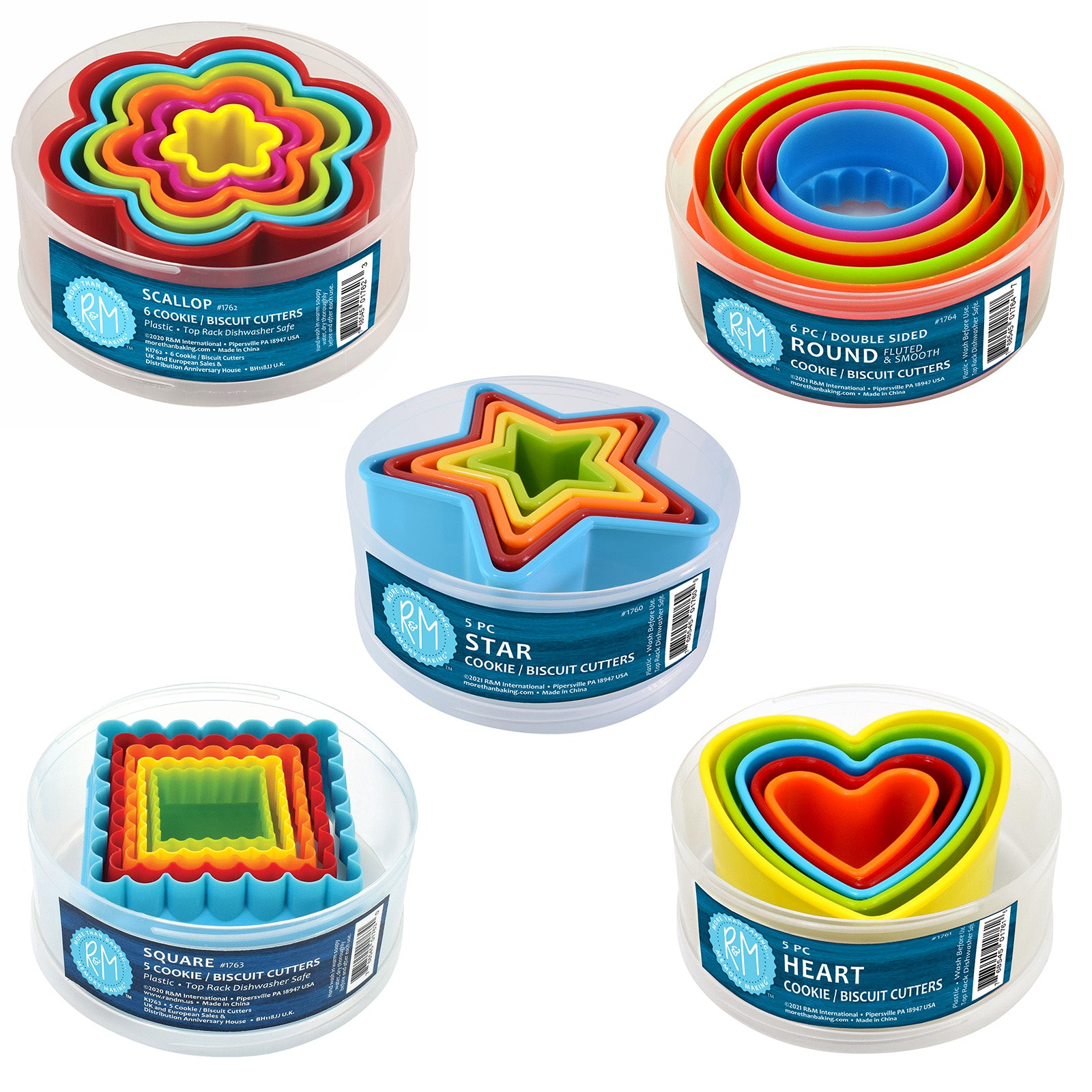 R&M International Assorted Shapes Cookie Cutter Set Supply