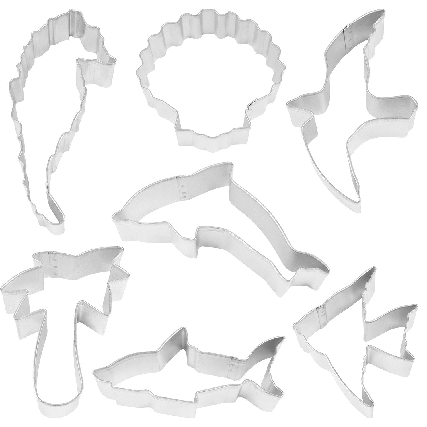 R&M International Seven Seas Underwater Theme 7 Piece Cookie Cutter Set Online Hot Sale
