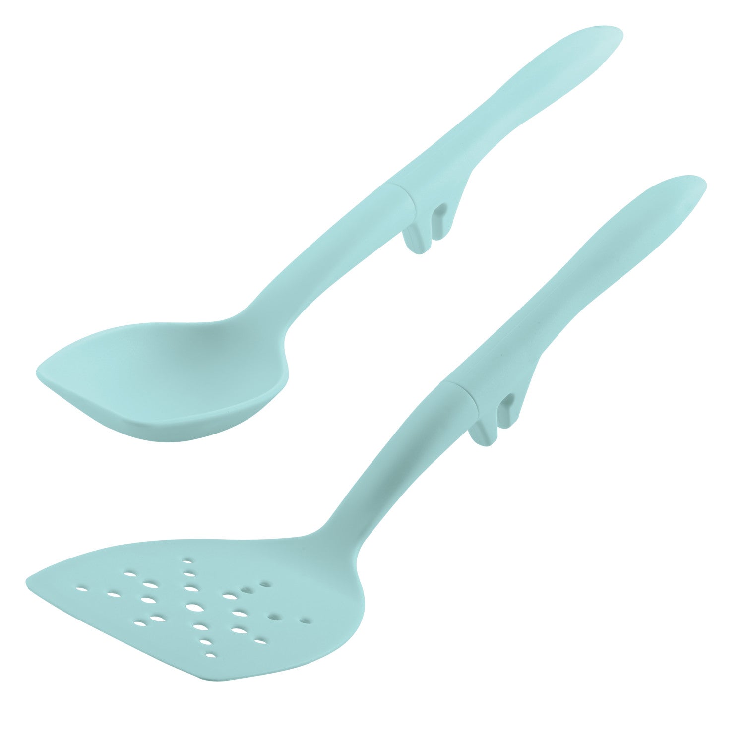 Rachael Ray Tools and Gadgets Lazy Flexi Turner and Scraping Spoon Set, 2-Piece, Light Blue Online Sale