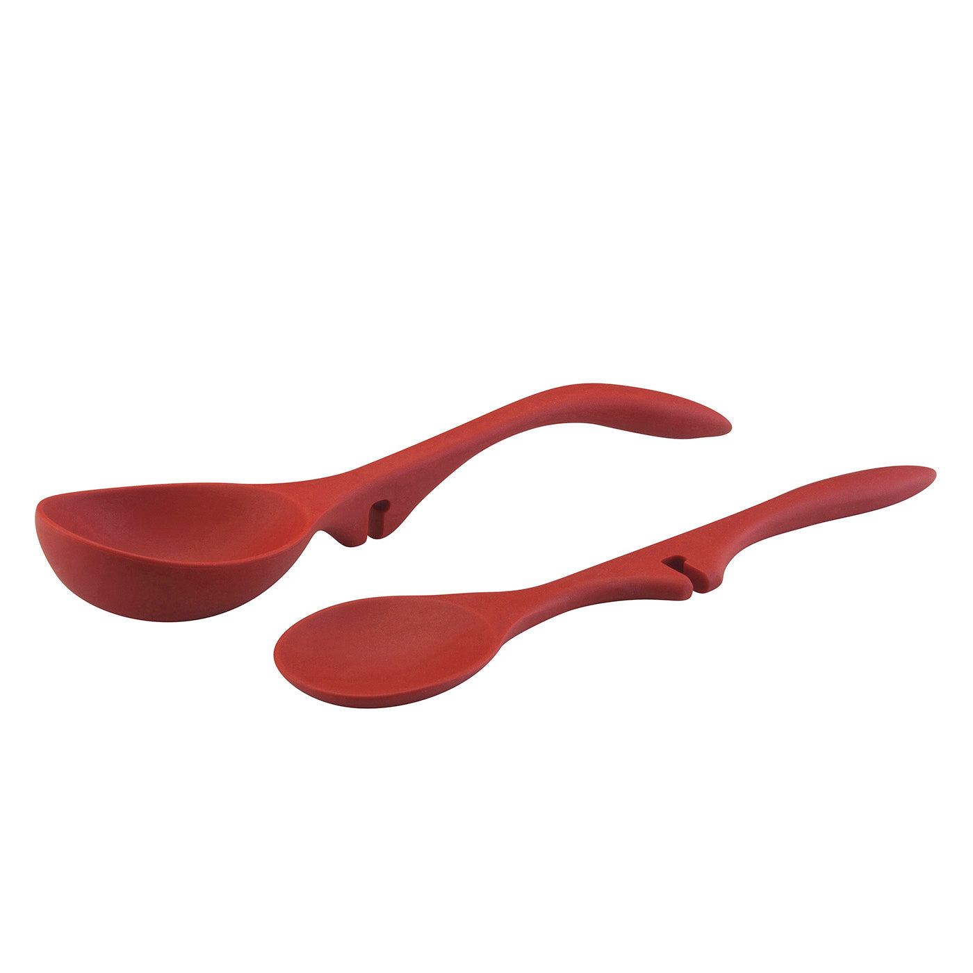 Rachael Ray 2 Piece Lazy Spoon & Ladle Set Red Hot on Sale