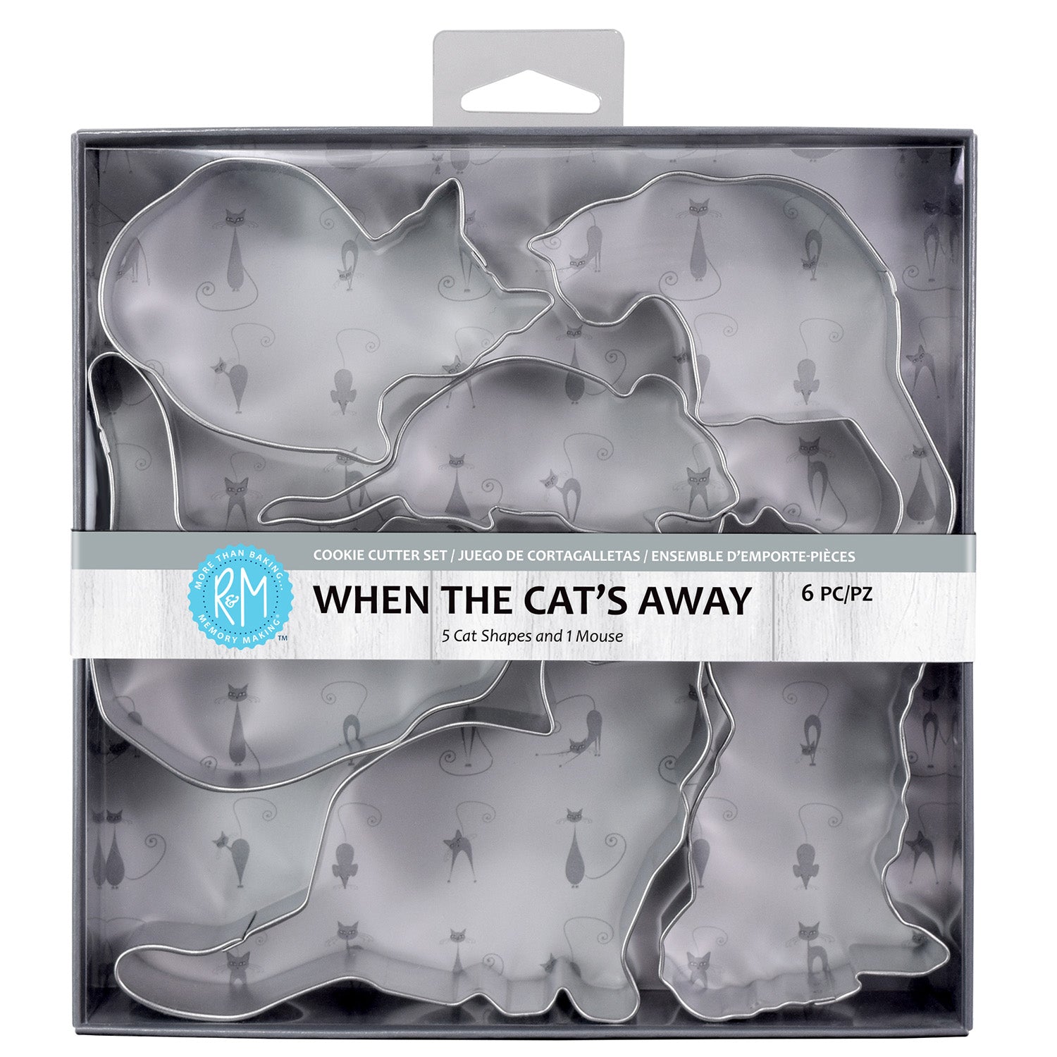 R&M International When The Cat’s Away 5 Piece Cookie Cutter Set Online now