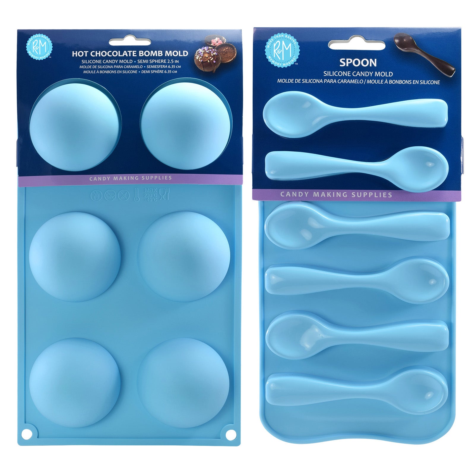 R&M International Silicone Chocolate Spoon & Hot Cocoa Bomb Mold Set on Sale