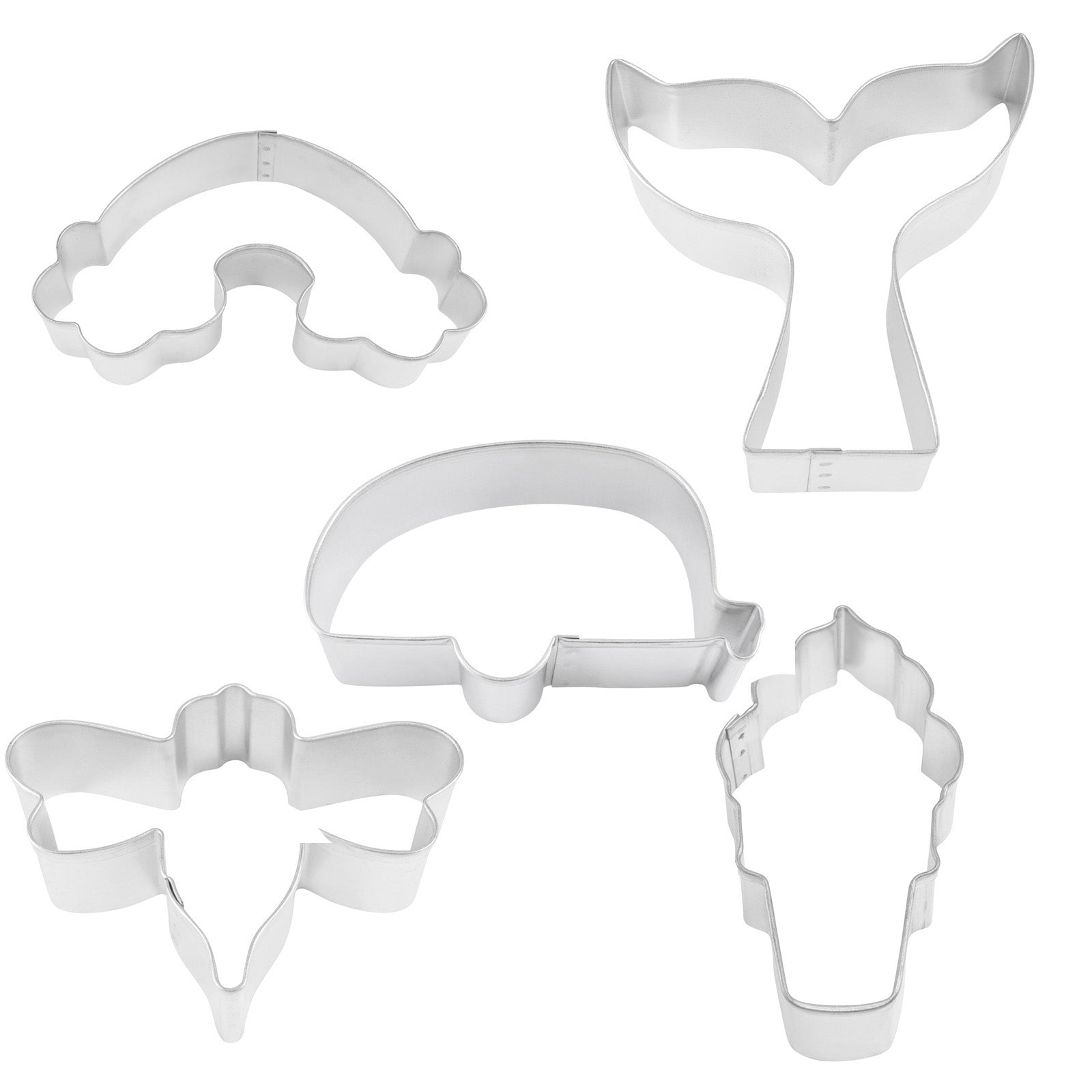 R&M International Rainbow/Bee/Mermaid/Camper/Ice Cream Cookie Cutter Set Sale