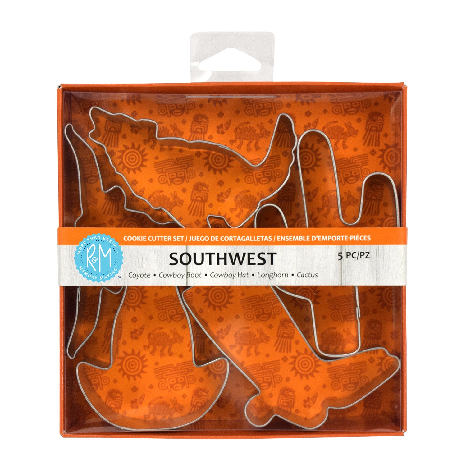 R&M International Southwest Theme 5 Piece Cookie Cutter Set Online now
