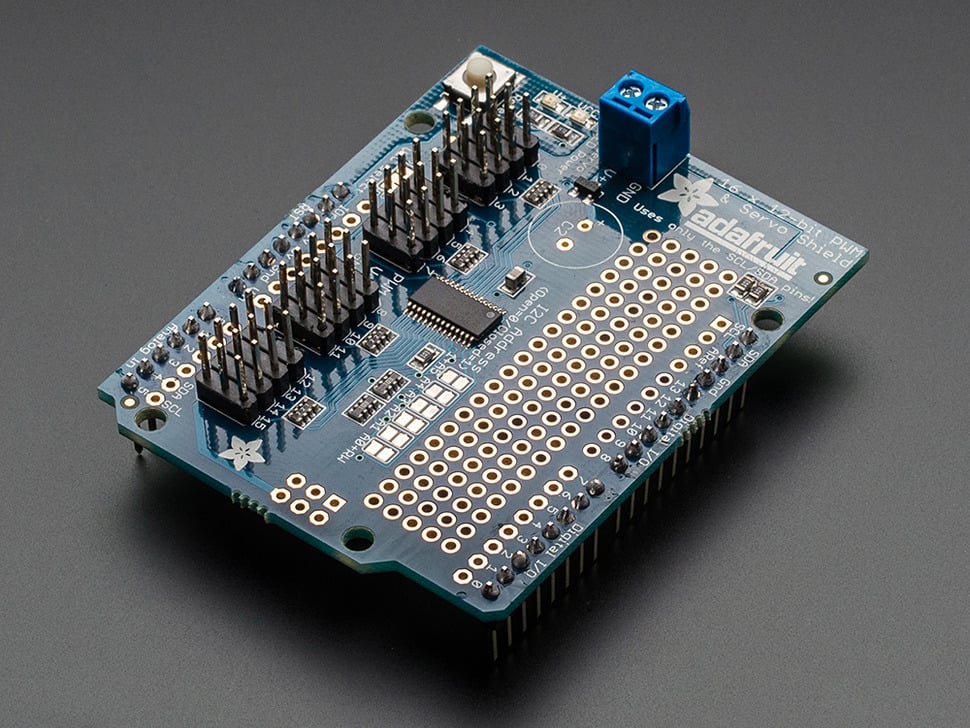 Adafruit 16-Channel 12-bit PWM/Servo Shield – I2C interface Hot on Sale