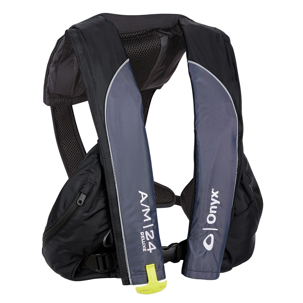 Onyx A/M-24 Deluxe Auto/Manual Inflatable PFD – Black – Adult Universal [132100-700-004-23] Online