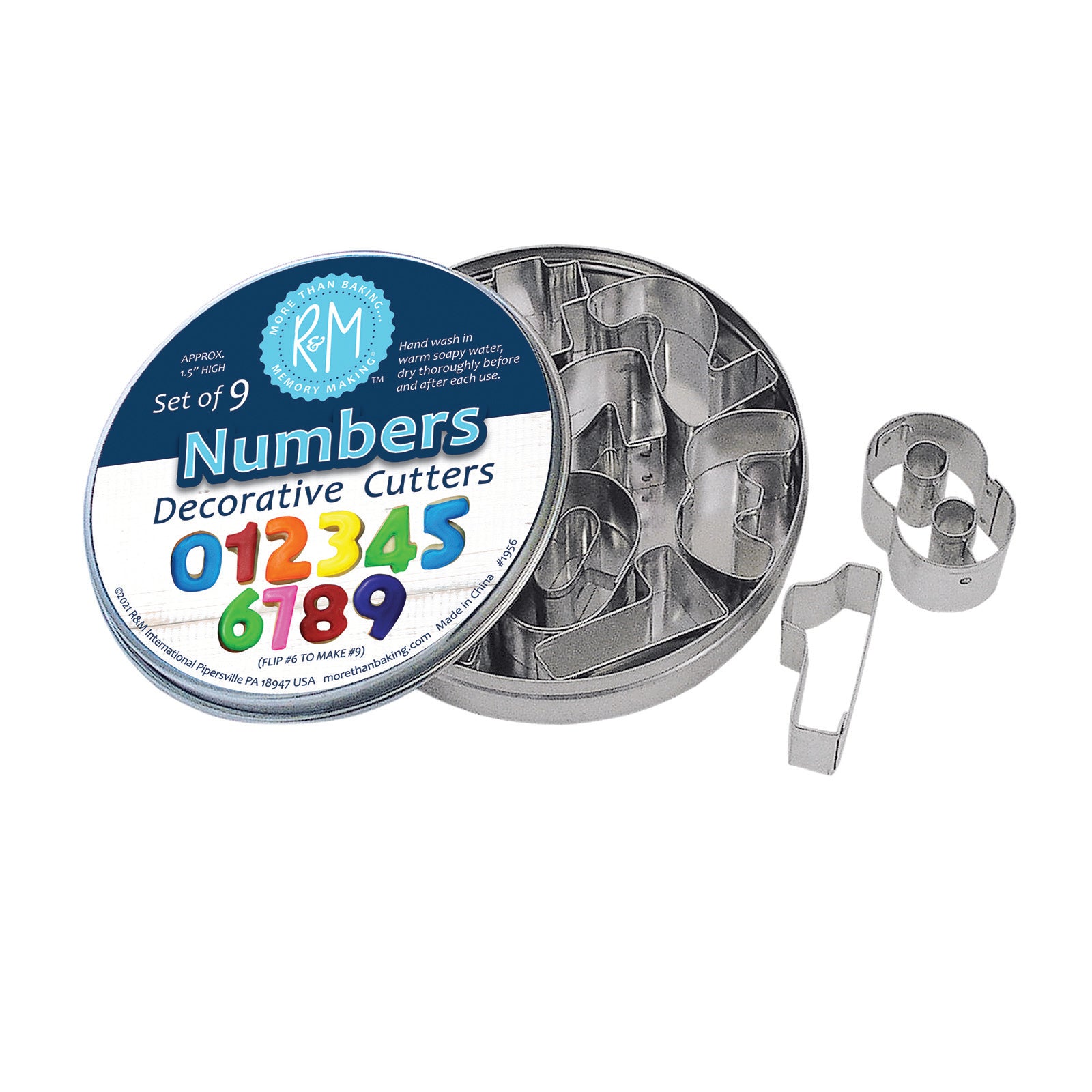R&M International Numbers 18 Piece Cookie Cutter Set Online now