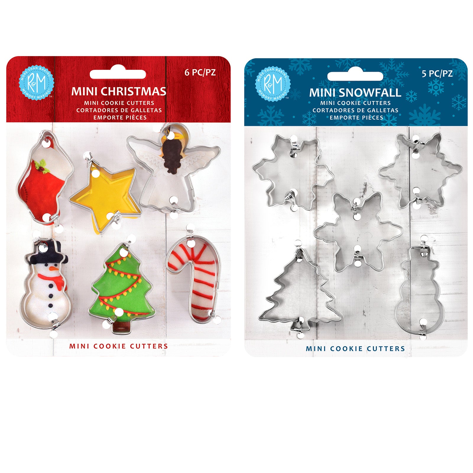 R&M International Snowfall/Christmas Mini Cookie Cutters, Set of 11 Fashion