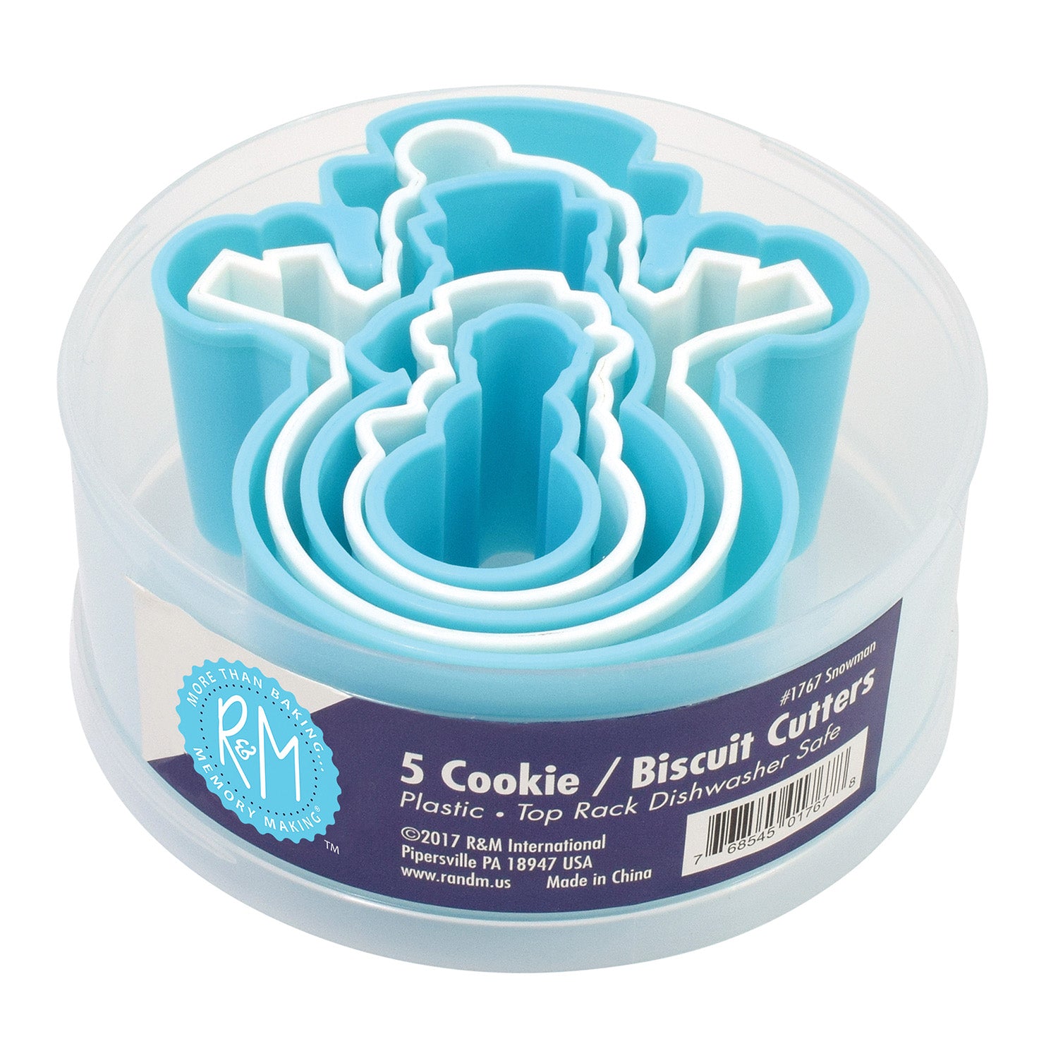 R&M International Snowman Cookie and Biscuit Cutters, Assorted Sizes, 5-Piece Set Sale