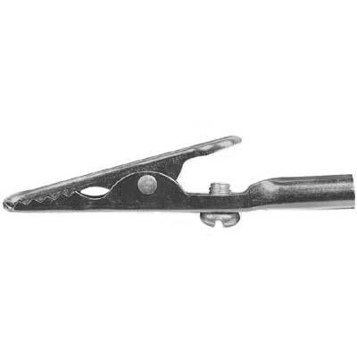 Alligator Clips SCREW TYPE 2 Inches long 3-Eighths inch opening accepts banana plug equal to Mueller No 60S Online