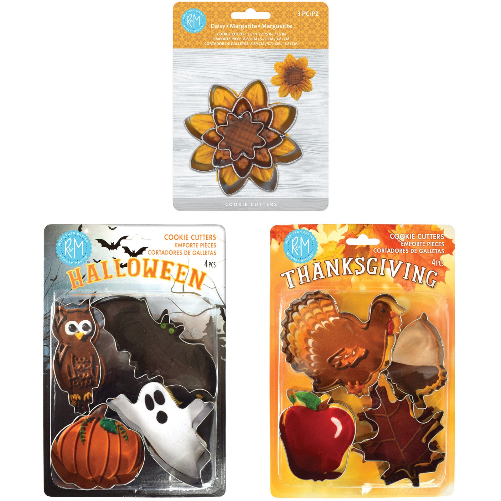 R&M International Thanksgiving and Halloween Fall 11 Piece Cookie Cutter Set Discount