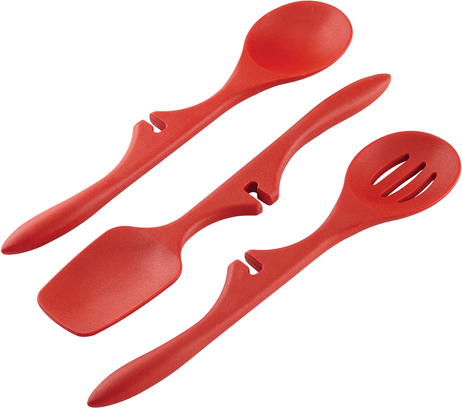 Rachael Ray Nonstick Utensils/Lazy Spoonula, Solid and Slotted Spoon, 3 Piece Set, Red Online