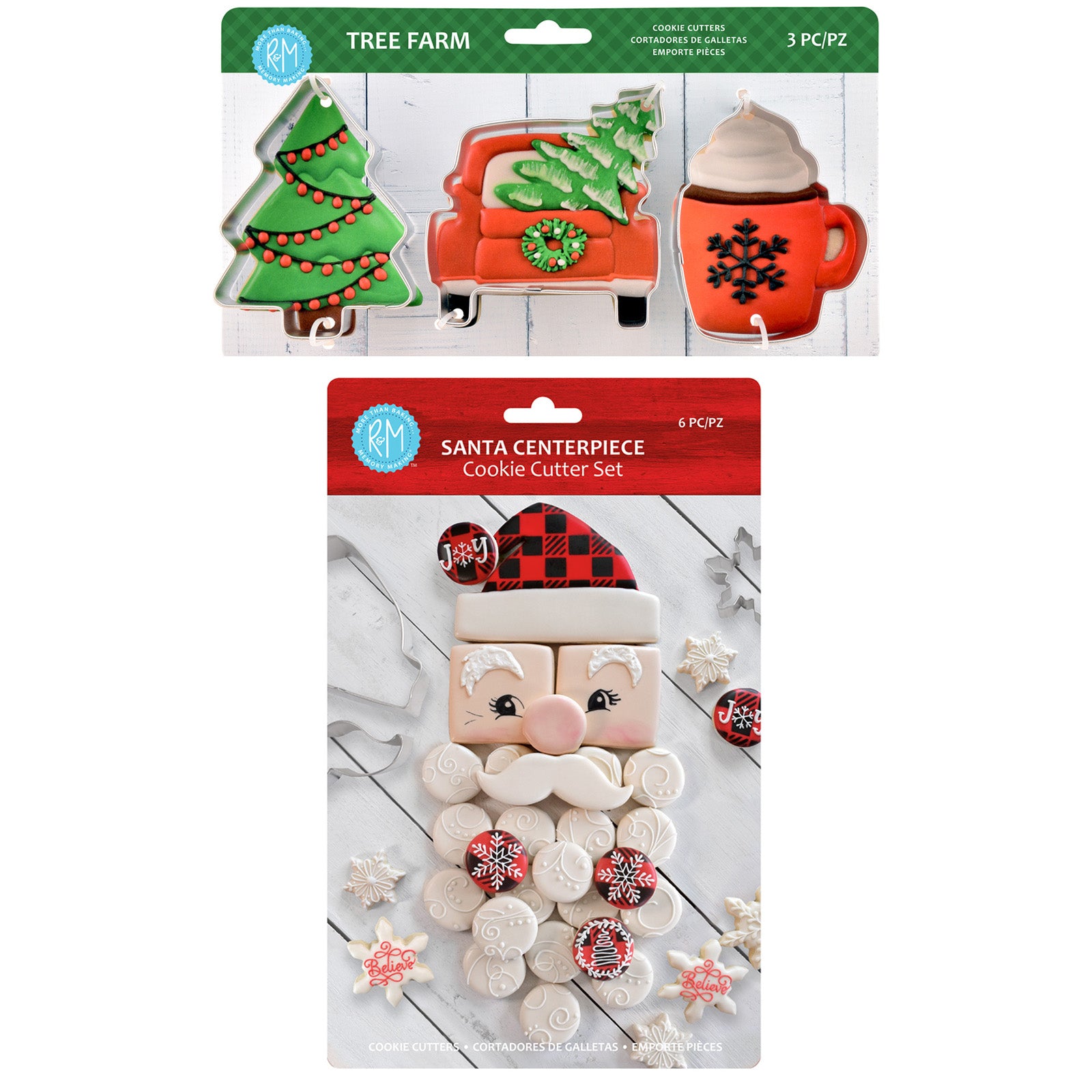 R&M International Tree Farm Cookie Cutters and Build-A-Santa Cookie Cutter Kit Online Hot Sale