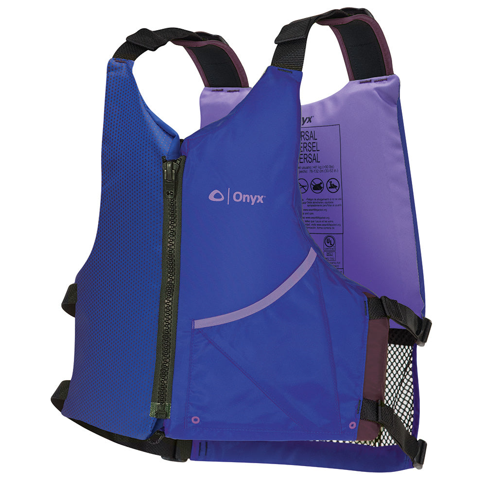 Onyx Universal Paddle PFD Life Jacket – Adult – Blue/Purple [121900-600-004-24] Online