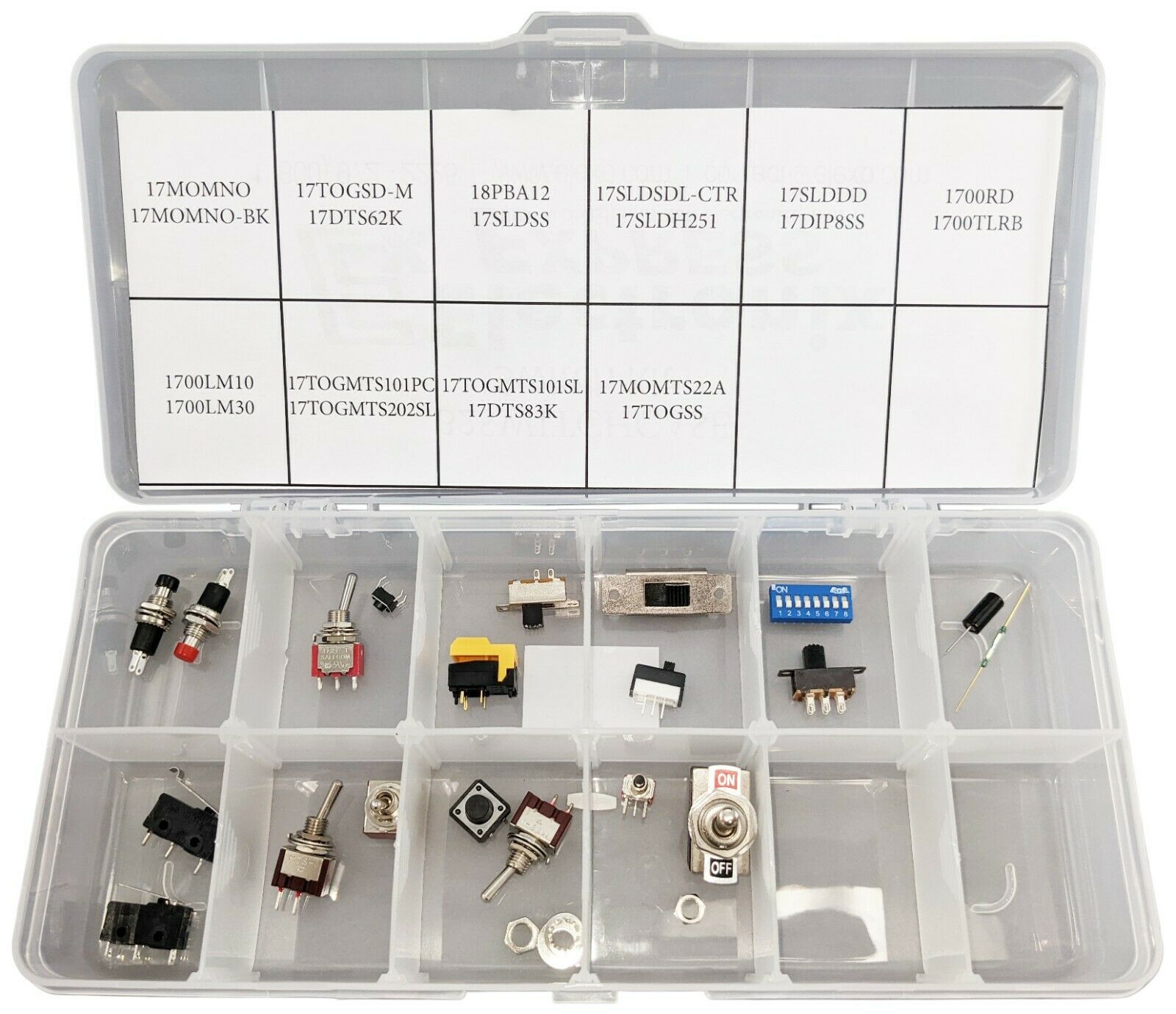 Assortment of Switches (with Case): 20 pieces Supply