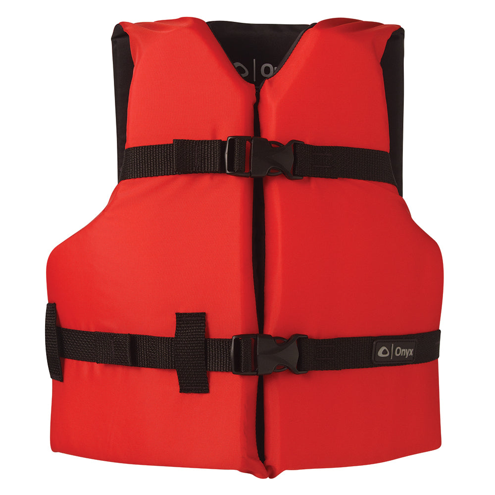 Onyx Nylon General Purpose Life Jacket – Youth 50-90lbs – Red [103000-100-002-12] Online Sale