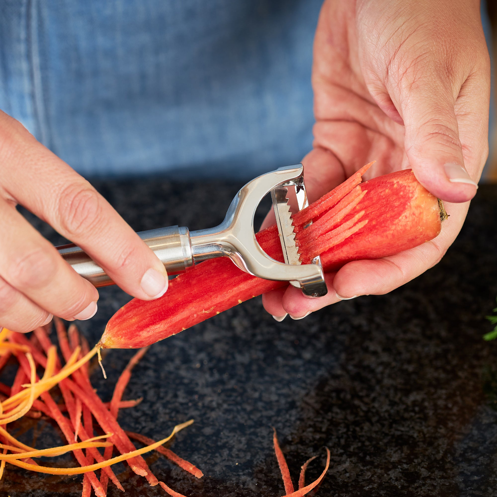 Rosle Julienne Vegetable Peeler, Stainless Steel on Sale