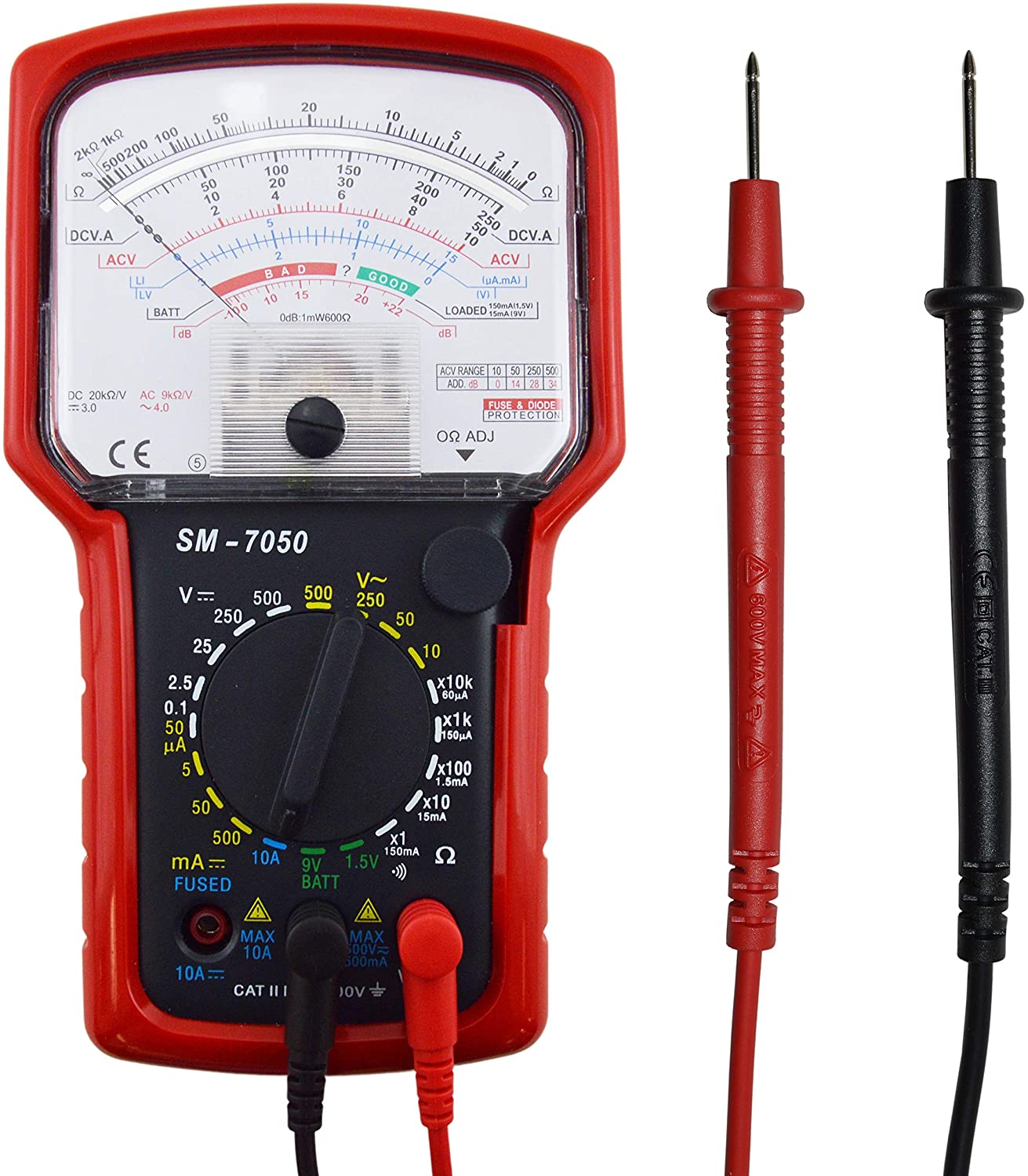 Analog Multimeter, 20-range AC / DC General Purpose with 7 Functions Online Sale