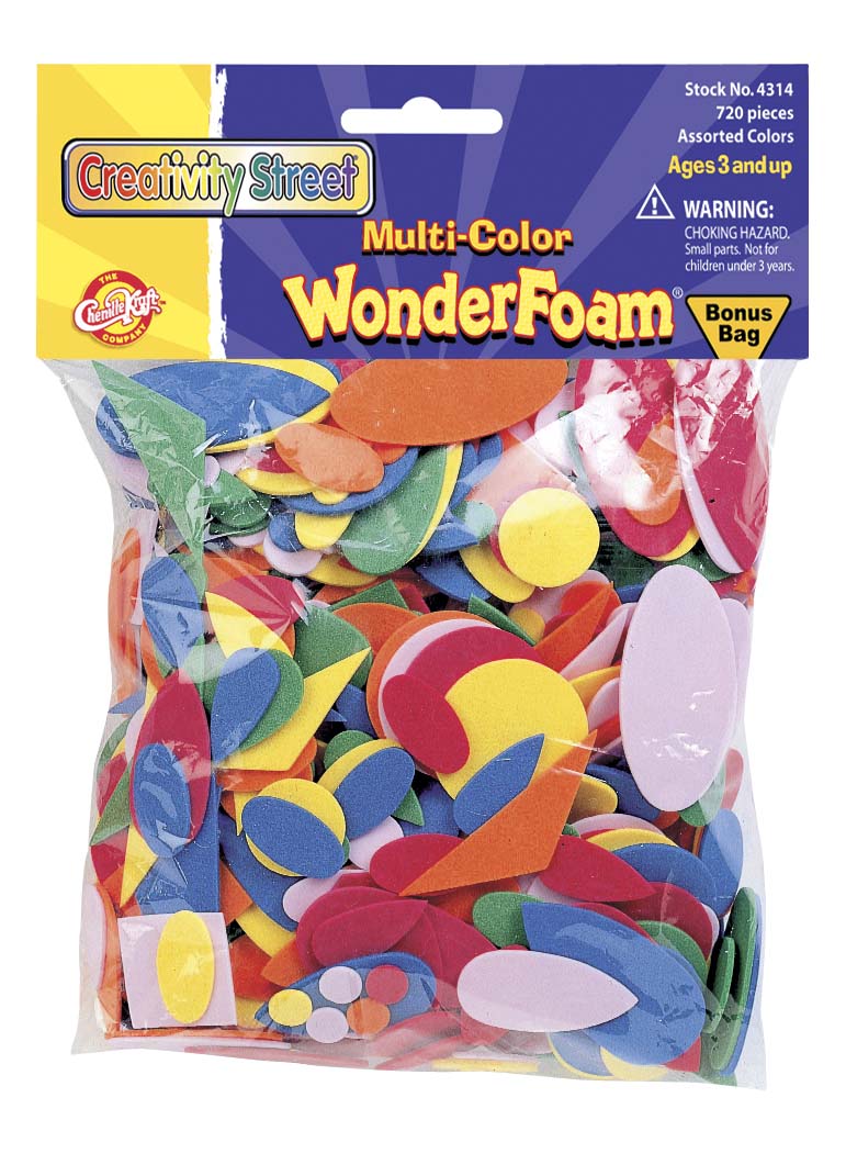 Assorted Foam Shapes & Colors 720 Pieces Online Sale