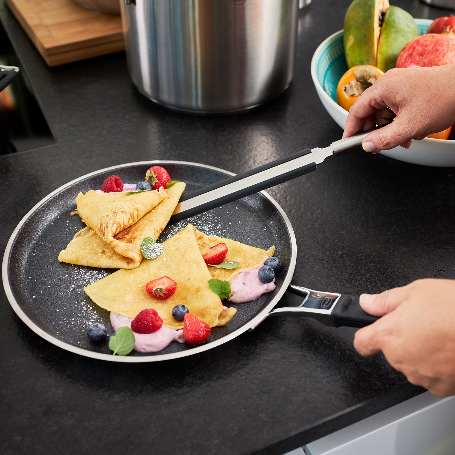 Rosle Stainless Steel Round Handle Crepes Turner, 12.6-Inch Online now