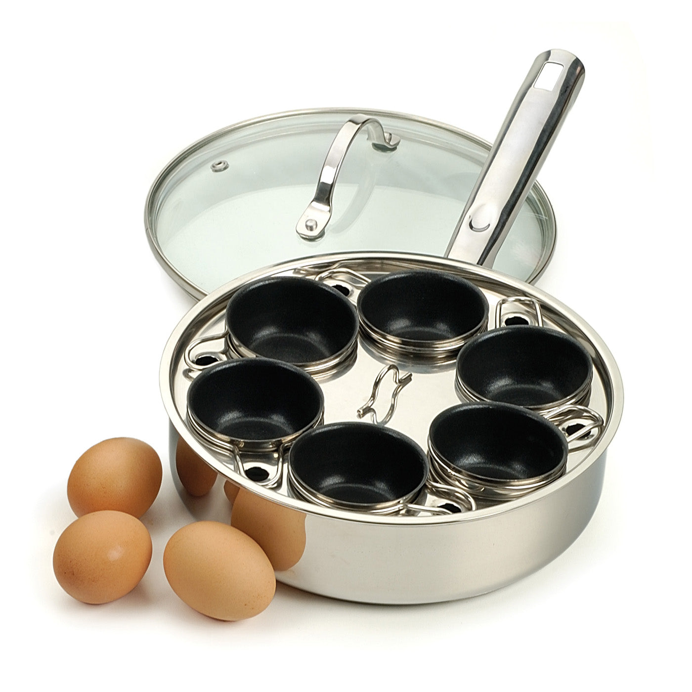 RSVP Endurance Stainless Steel 6-Egg Poacher Set Discount