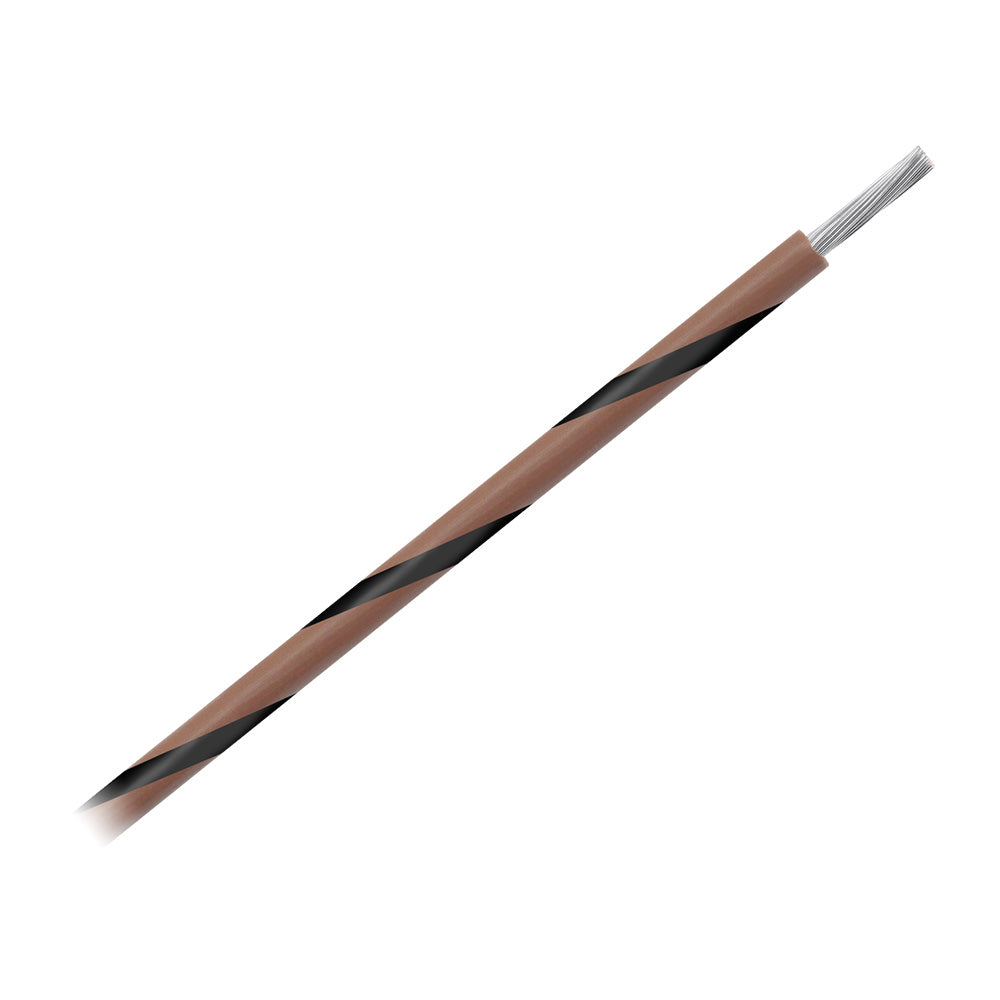Pacer 14 AWG Gauge Striped Marine Wire 1000′ Spool – Brown w/Black Stripe [WUL14BR-0-1000] Supply