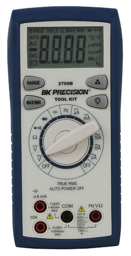 BK Precision Auto Ranging True RMS Tool Kit Digital Multimeter, Model 2709B Online