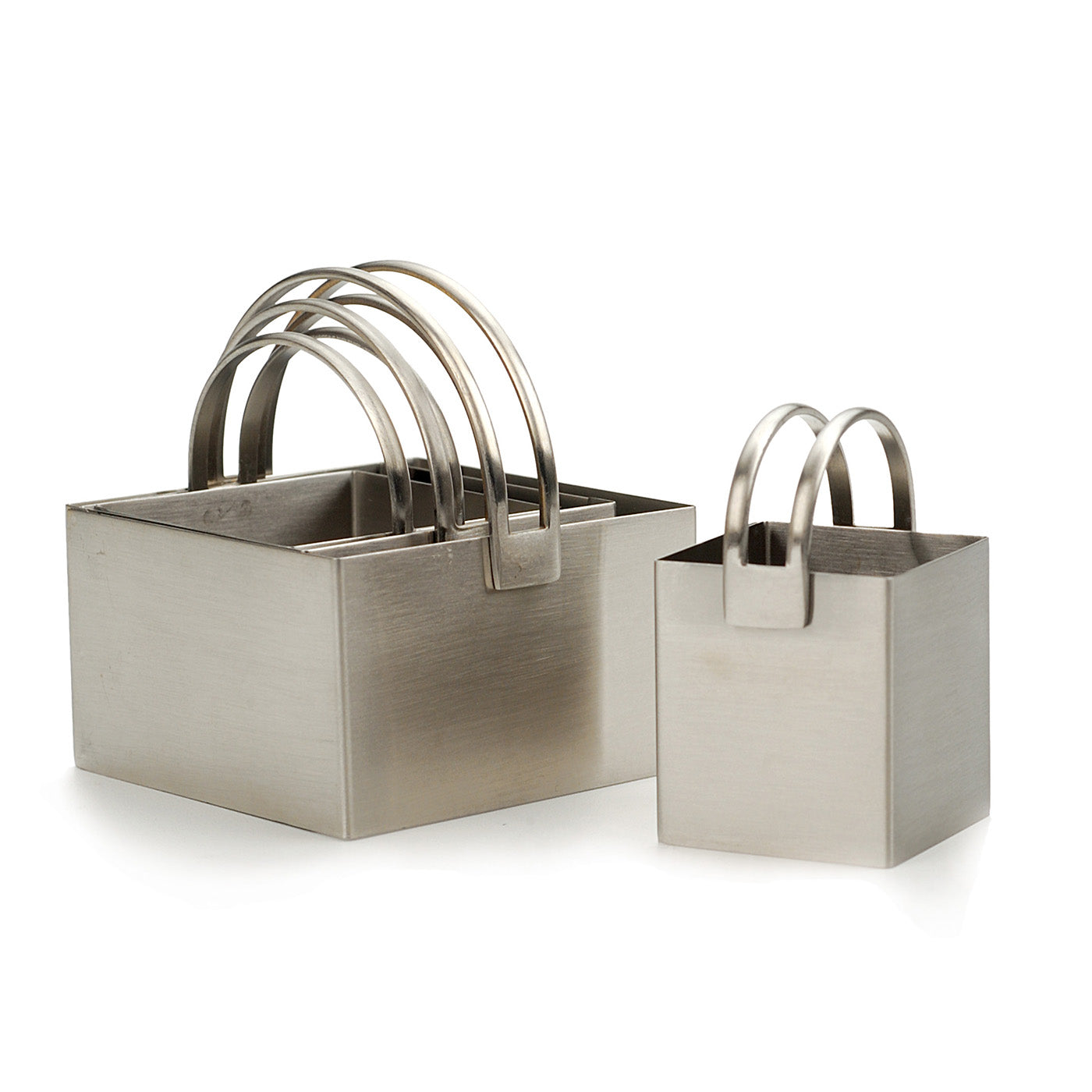 RSVP Endurance Stainless Steel Square Biscuit Cutters, Plain, Set of 4 Online now