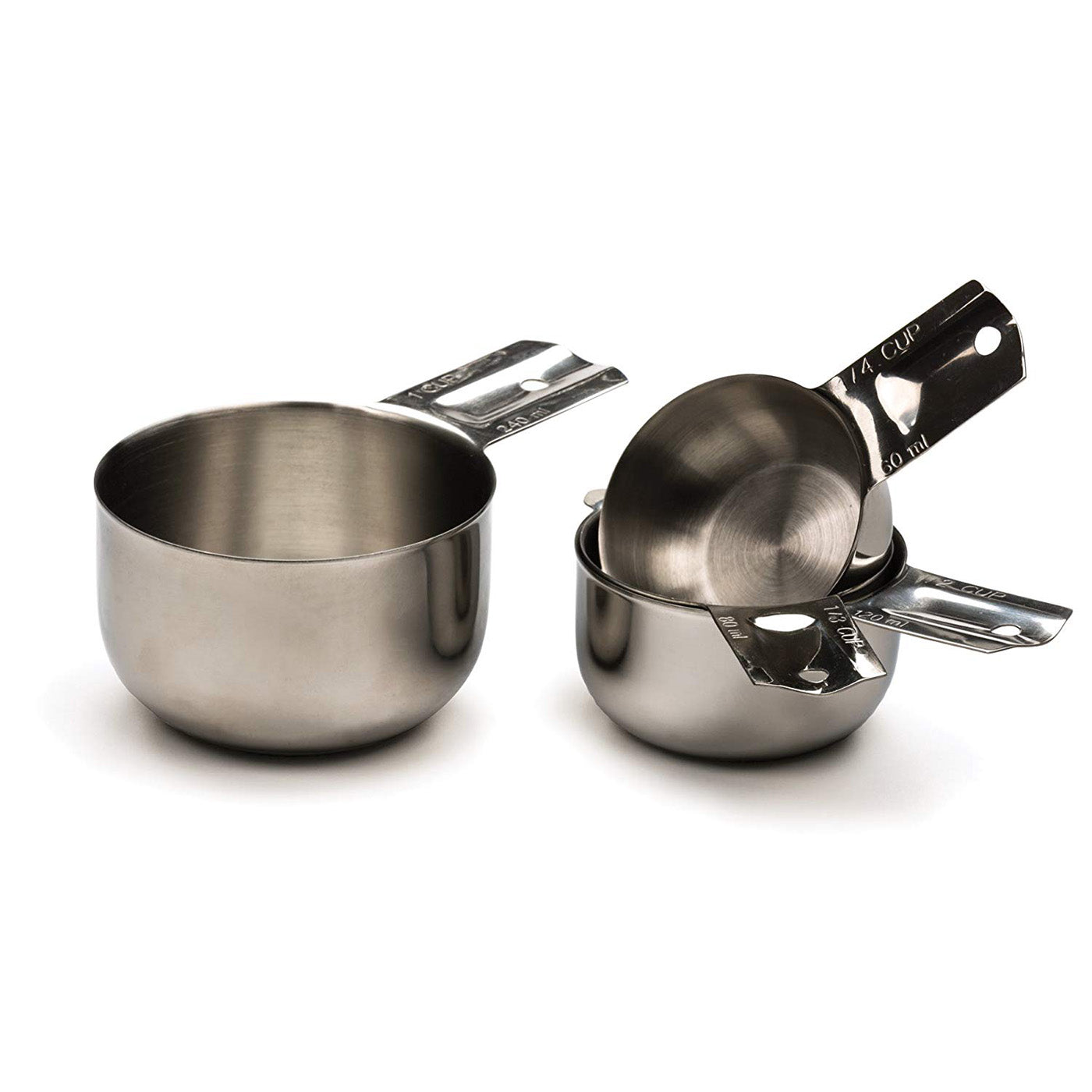 RSVP Endurance 18/8 Stainless Steel Nesting Measuring Cups, Set of 4 Supply