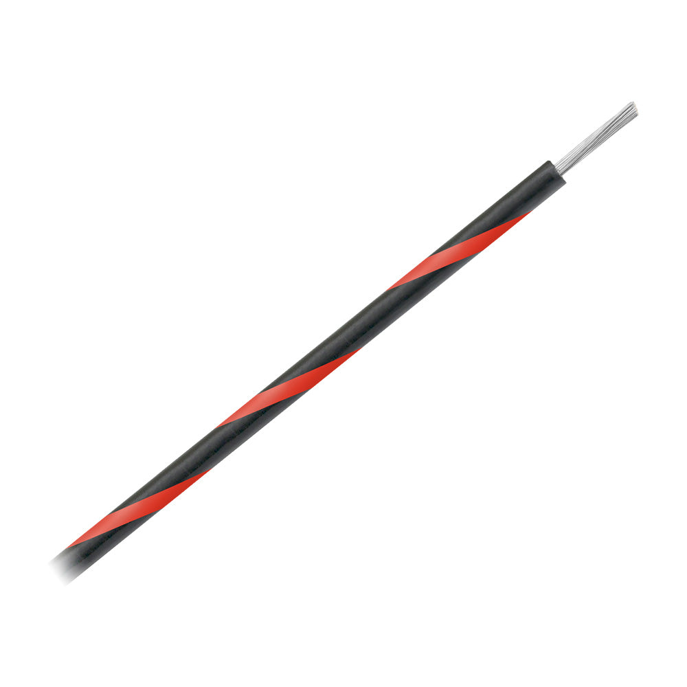 Pacer 16 AWG Gauge Striped Marine Wire 500′ Spool – Black w/Red Stripe [WUL16BK-2-500] Online Hot Sale