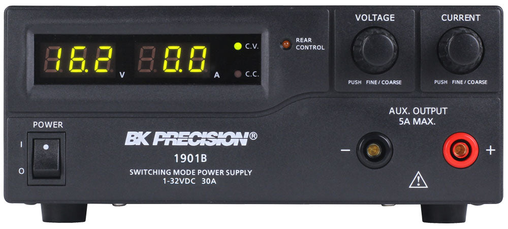 BK Precision 1901B-220V Switching DC Power Supply, 220V, 1-30V. Model 1901B-220V Supply