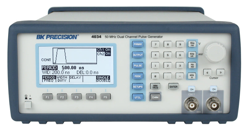 BK Precision 50 MHz Pulse Generator Dual Channel Programmable – Model 4034 on Sale