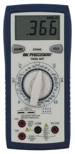 BK Precision Manual Ranging Tool Kit DMM with Transistor Test Model 2704C Discount