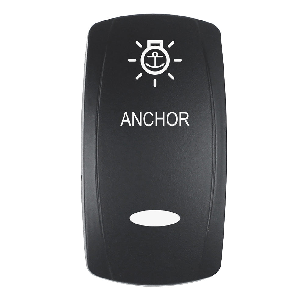 Pacer Actuator – ‘ANCHOR’ f/V Series Contura Switches – Black – Laser Etched (Top/Bottom Light) [EV2LE-ANC] Sale