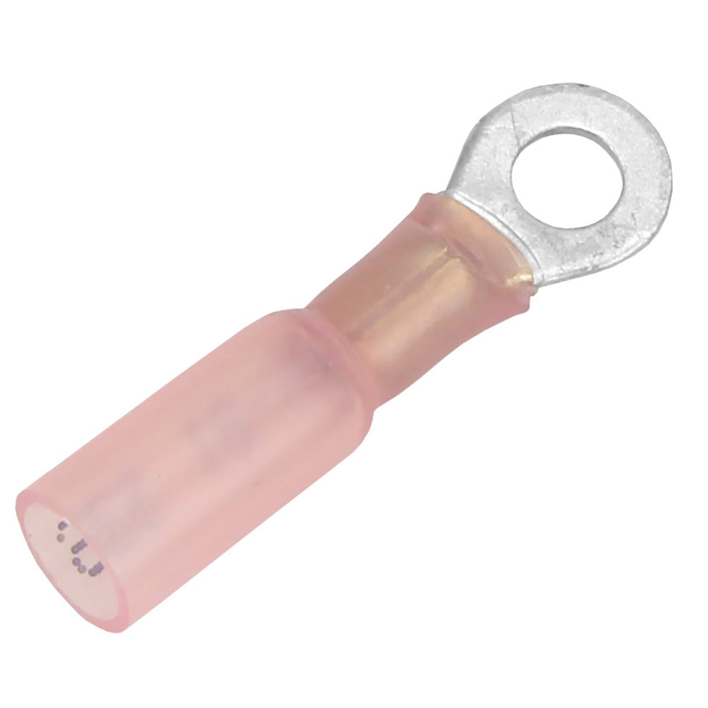 Pacer 22-18 AWG Heat Shrink Ring Terminal – #8 Stud Size – 100 Pack [TE18-8R-100] Online Sale